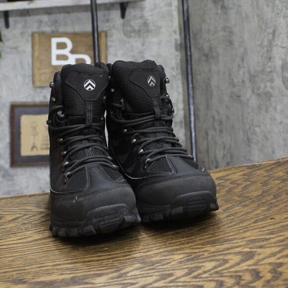 Banff Trail Womens 3M Waterproof Thinsulate Hiking Boots GROTRAM Black 10M - Picture 3 of 7